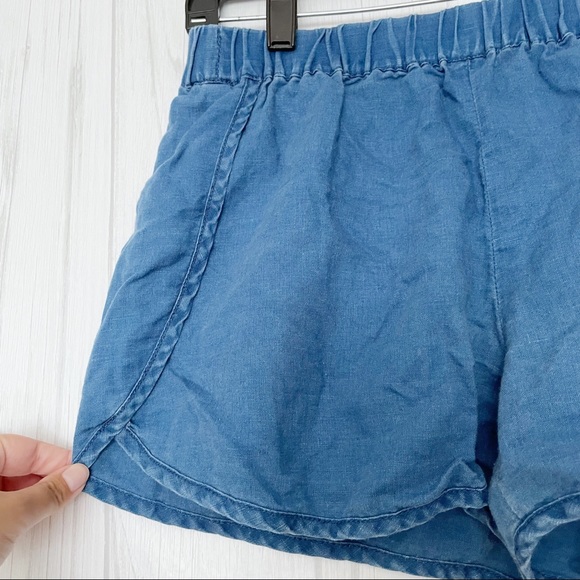 Madewell Pull-On Cotton Linen Shorts Size Small - Picture 3 of 8